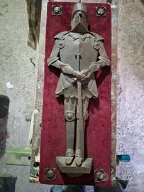 Cavaliere medievale in ferro battuto