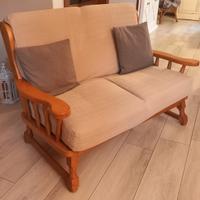 DIVANETTO IN LEGNO MASSELLO - 2 posti