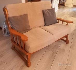DIVANETTO IN LEGNO MASSELLO - 2 posti