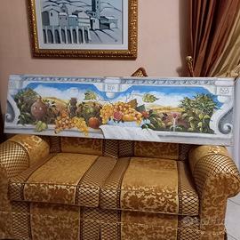 Affresco riportato su tela 200x50