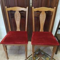 Coppia sedie in stile vintage