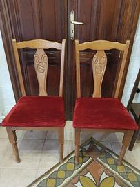 Coppia sedie in stile vintage