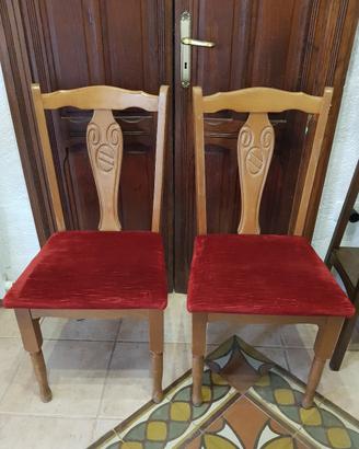 Coppia sedie in stile vintage