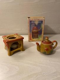 Portacandele in ceramica