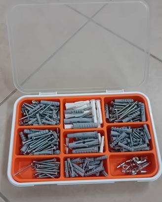 Scatola viti e tasselli varie misure e forme FIXA 