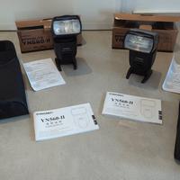 2 Flash Yongnuo YN560-II  ottimi custodie scatole