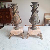 coppia antichi candelabri firmati BONNEFOND C.