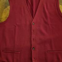 GILET ROSSO chiaro JEAN PIERRE TG. VI PURA LANA