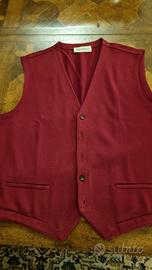 GILET ROSSO chiaro JEAN PIERRE TG. VI PURA LANA