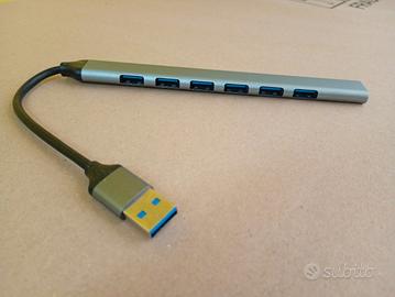 HUB USB 6 PORTE, duplicatore porte