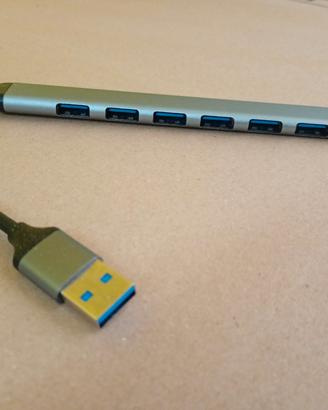 HUB USB 6 PORTE, duplicatore porte