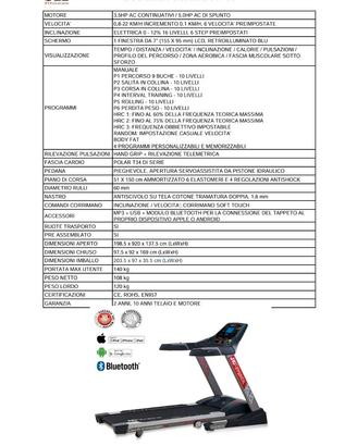 Tapis roulant JK Fitness