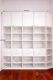 Scaffalatura libreria organizer moderna