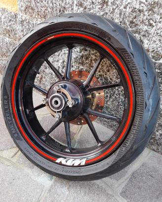 CERCHIO RUOTA POSTERIORE KTM DUKE 125 2011 GOMMA