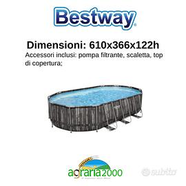 Bestway set piscina fuori terra 610x366x122h