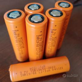 Batterie 18650 agli ioni di Litio 2000mA