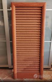 Persiana alluminio effetto ciliegio mis. 145x60cm