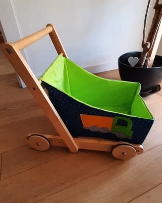 Carrello primi passi in legno