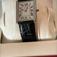 permuto Cartier tank  quarzo con crypto o quad tar