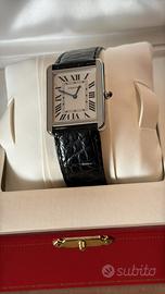 permuto Cartier tank  quarzo con crypto o quad tar