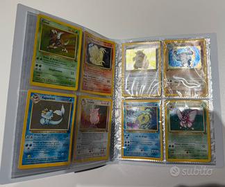 Lotto 8 carte Pokemon set Base Jungle Fossil