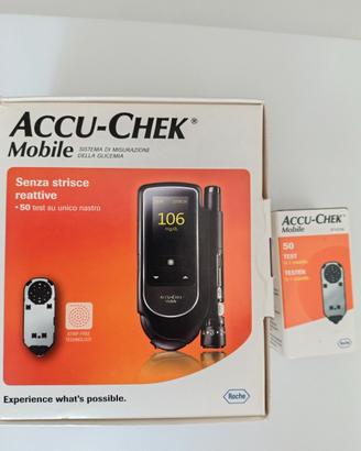 Strisce ACCU-CHEK per 50 test glicemia e tester