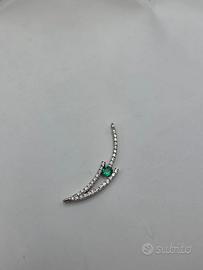CIONDOLO ORO SMERALDO E DIAMANTI