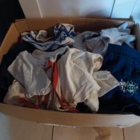 scatolone mix vestiti bambino 12 mesi e 12-18 mesi