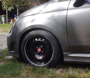 Cerchi R 16 cubicati carbonio 500 Abarth
