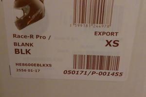 casco SHARK RACE  R PRO BLANK nero 