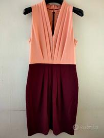 Abito bicolore a tubino 