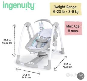 Sdraietta INGENUITY altalena 2in1 swing