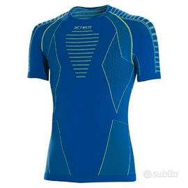 MAGLIA TECNICA X-TECH MATRIX BLU MANICA CORTA