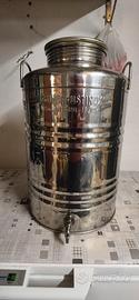 FUSTO IN ACCIAIO INOX PER Olio 50 litri