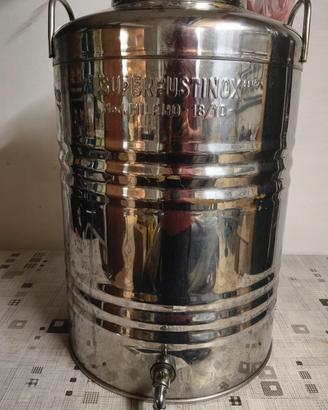 FUSTO IN ACCIAIO INOX PER Olio 50 litri