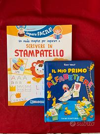 Set libri per imparare a scrivere e leggere