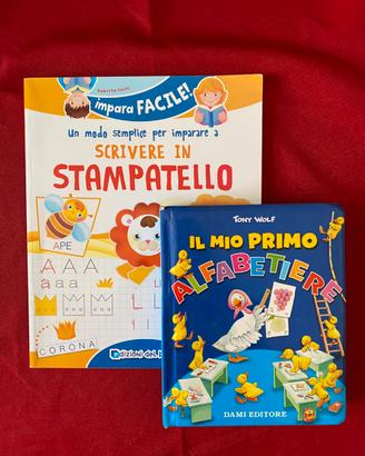 Set libri per imparare a scrivere e leggere