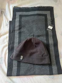 Sciarpa Nero Antracite Unisex Berretto Juve