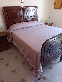 ANTICO Letto Matrimoniale in FERRO DECORATO A MANO