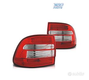 FANALI PORSCHE CAYENNE 02-07 LED ROSSO CROMATO