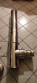 tubo e raccordi inox stufa fumi