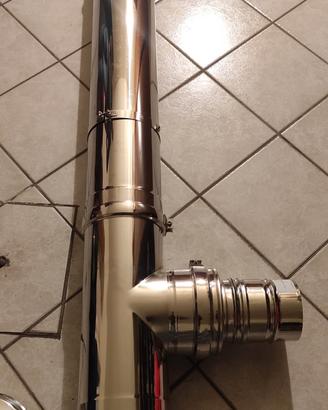 tubo e raccordi inox stufa fumi