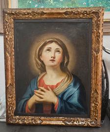 Dipinto olio su tela epoca 800, cornice del 700