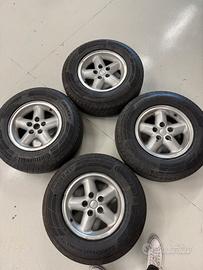 Cerchi e gomme jeep wrangler tj