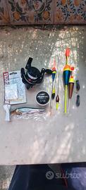 Set da pesca con mulinello ed accessori
