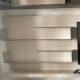 Mobile da salotto porta TV  con pannello e mensole