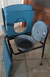 Sedia Comoda WC anziani disabili