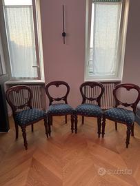 5 Sedie  stlie inglese