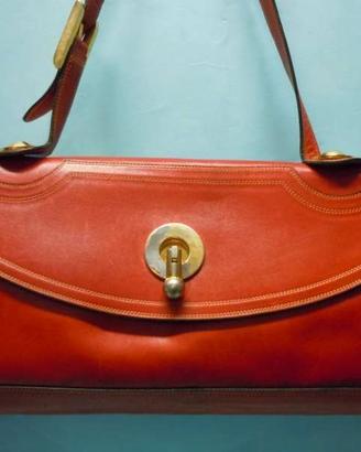 Borsa JARDIN DES SACS PARIS FLORENCE vintage cuoio