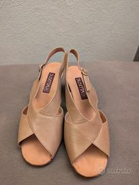 Sandali Susetta Cuoio Beige Made in italy